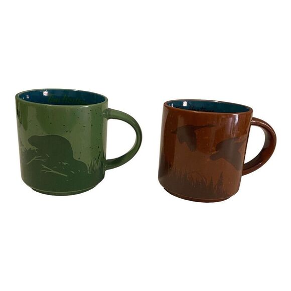 Tim Hortons Other - Pair Of 2017 Limited Edition Tim Hortons #17 Beaver & Geese Mugs